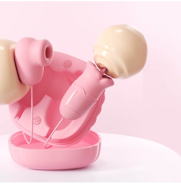 MizzZee - MagicBox Pleasure Suction Vibrating Egg (Chargeable - Pink) MizzZee - MagicBox Pleasure Suction Vibrating Egg (Chargeable - Pink)